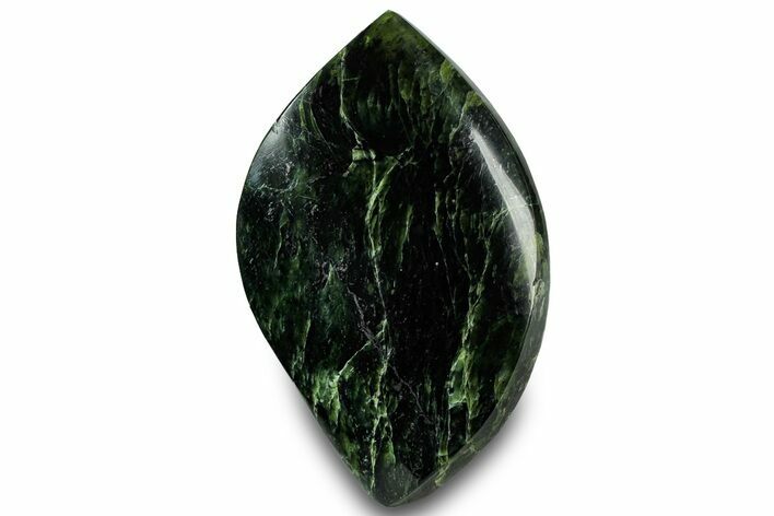 Polished Jade (Nephrite) Flame - Afghanistan #323272